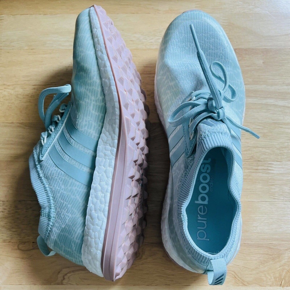 Adidas Womens Size 7.5 Pureboost xG Golf Athletic Shoes Sneakers Green